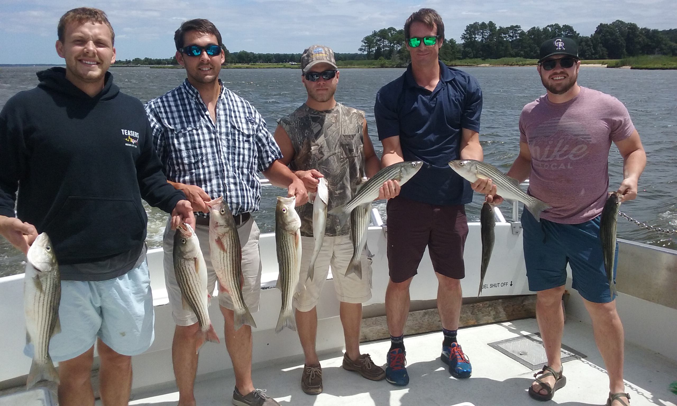An Action-Packed Morning of Chesapeake Bay Striper Fishing!