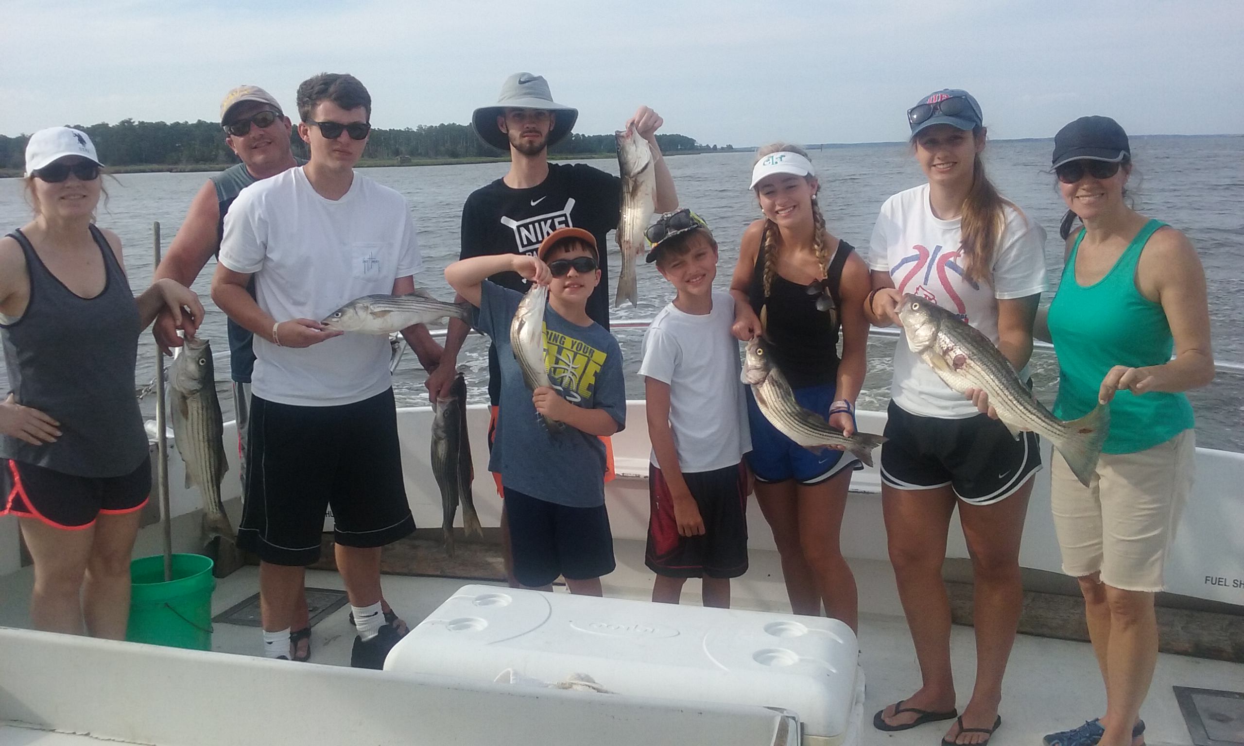 Light Tackle Fishing for Chesapeake Bay Striped Bass! 
