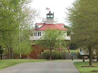 Drum Point Lighthouse at the Calvert Marine Museum